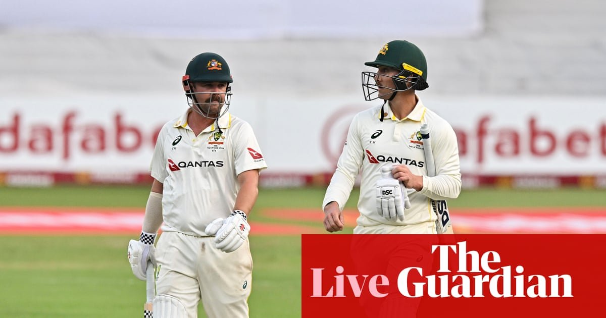 South Africa v Australia: first men’s cricket Test, day four – live