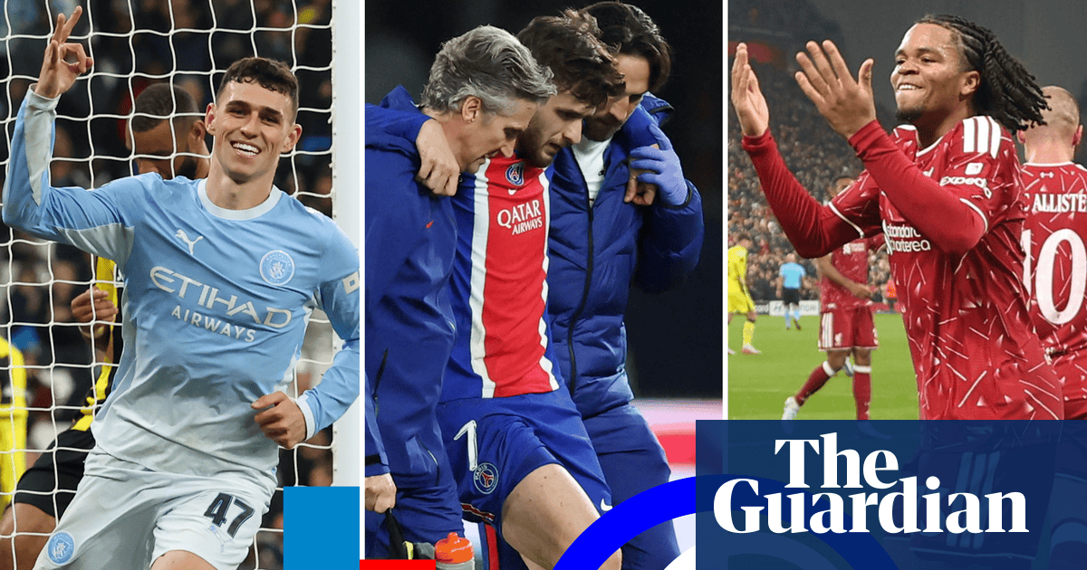 Champions League review: PSG take a hit, Man City’s empty seats and teenage hope for Liverpool