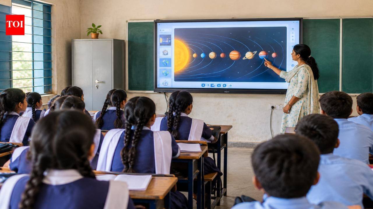 A village school in Bihar, is bringing digital lessons to 660 students without needing an internet connection, giving children in a place with patchy connectivity access to smart-class teaching every day
