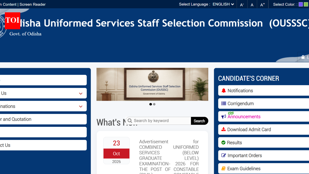 OUSSSC recruitment 2026: Notification released for 7,268 posts; check eligibility, direct link to apply
