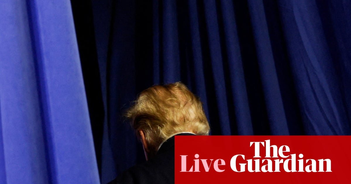 Trump returns to Washington amid midterms campaign blitz as new polls reveal voters’s concern about US economy – live