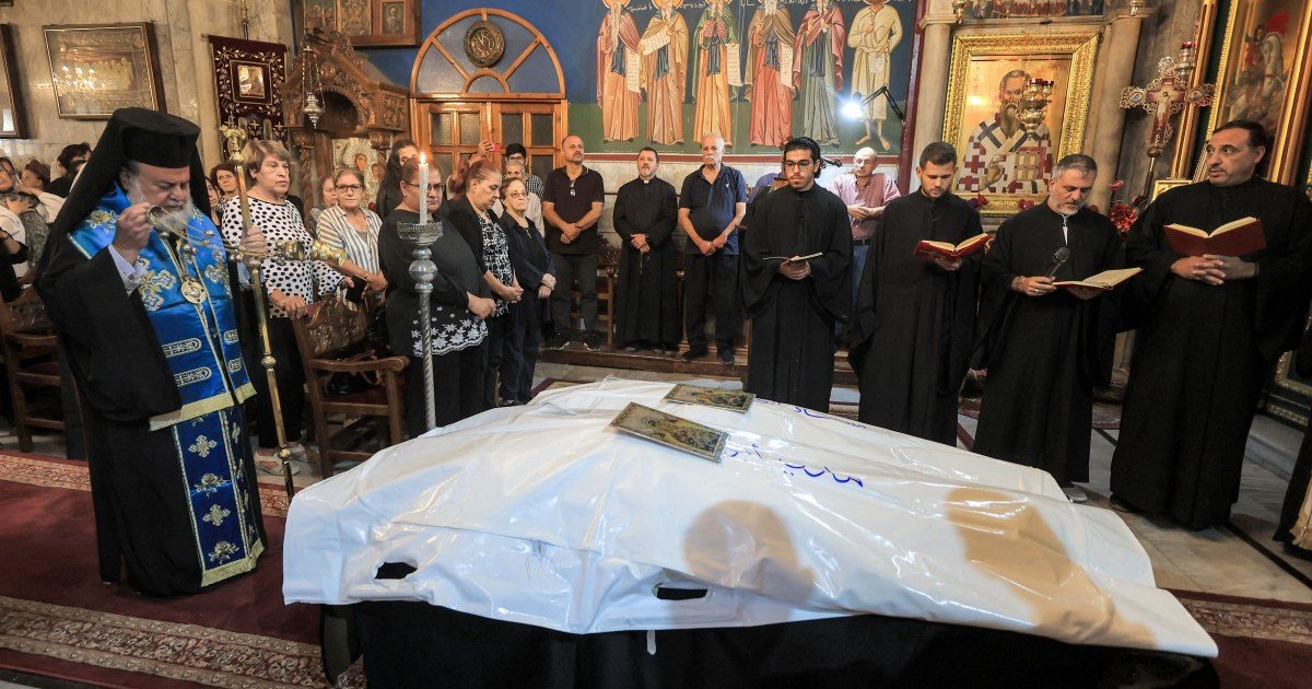 Gaza’s Christians mourn mother and daughter killed in Israeli attack