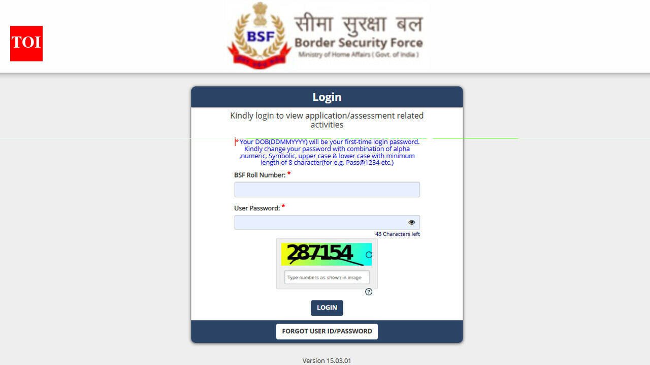 BSF HC RO RM admit card 2026 released; check CBT exam date, shift timings and download link