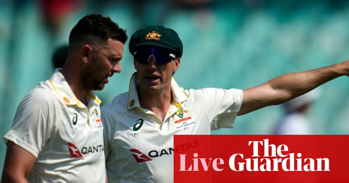 South Africa v Australia: first men’s cricket Test, day five – live