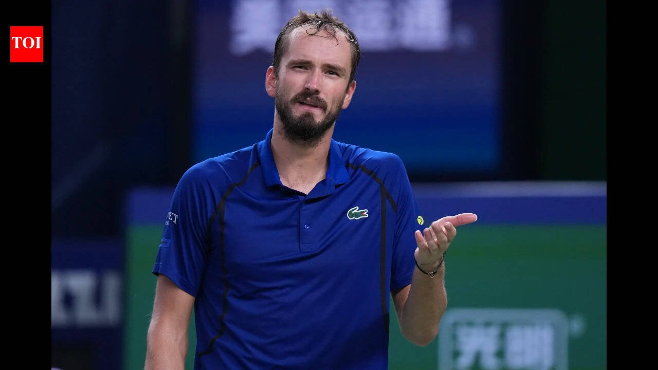 ‘I will retire’: Medvedev threatens umpire in dramatic Shanghai loss - Watch