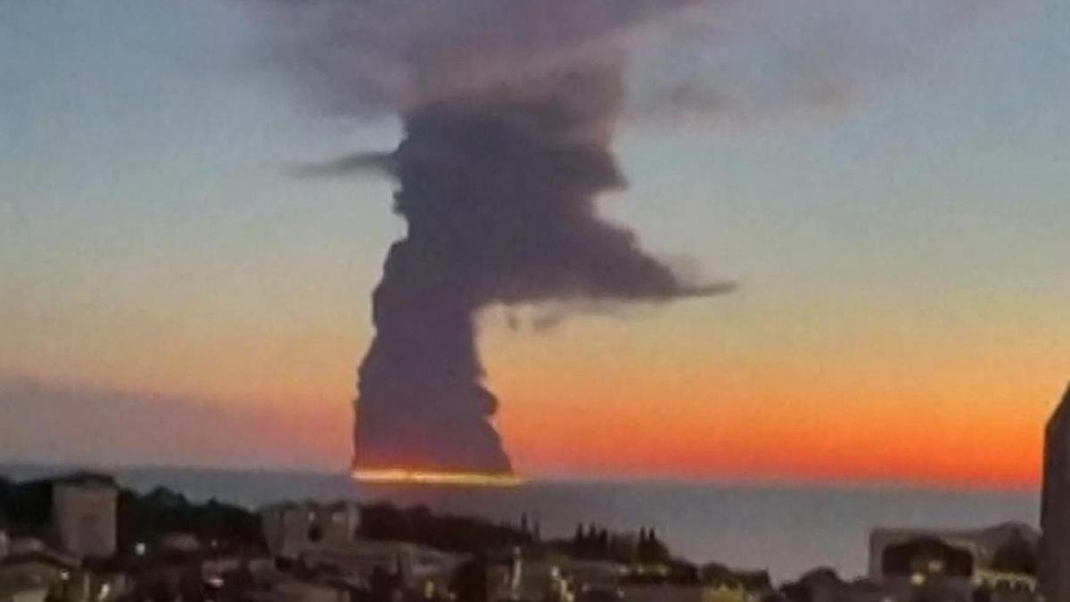 Ukraine drone attack triggers huge tanker fire off Russia’s Sochi; 23 Indians rescued
