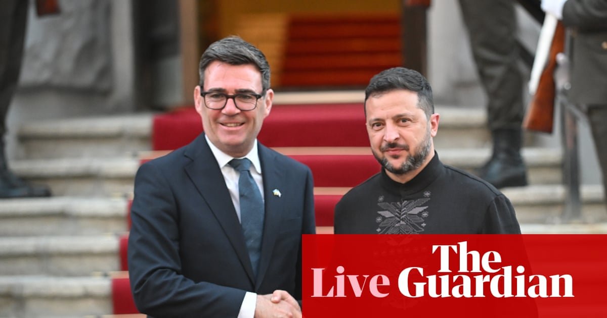 Burnham says UK to increase supply of anti-drone missiles to Ukraine, ahead of PMQs and Zelenskyy meeting – UK politics live
