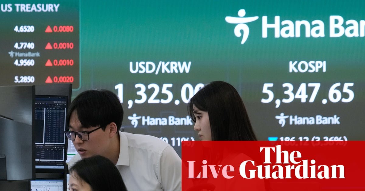 Global stocks wobble as AI fears grow; retail sales in Great Britain fall in September as shoppers cut back - business live