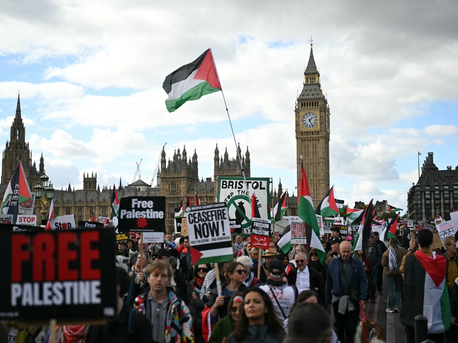 Photos: Thousands march across Europe to demand end to Israel’s war on Gaza