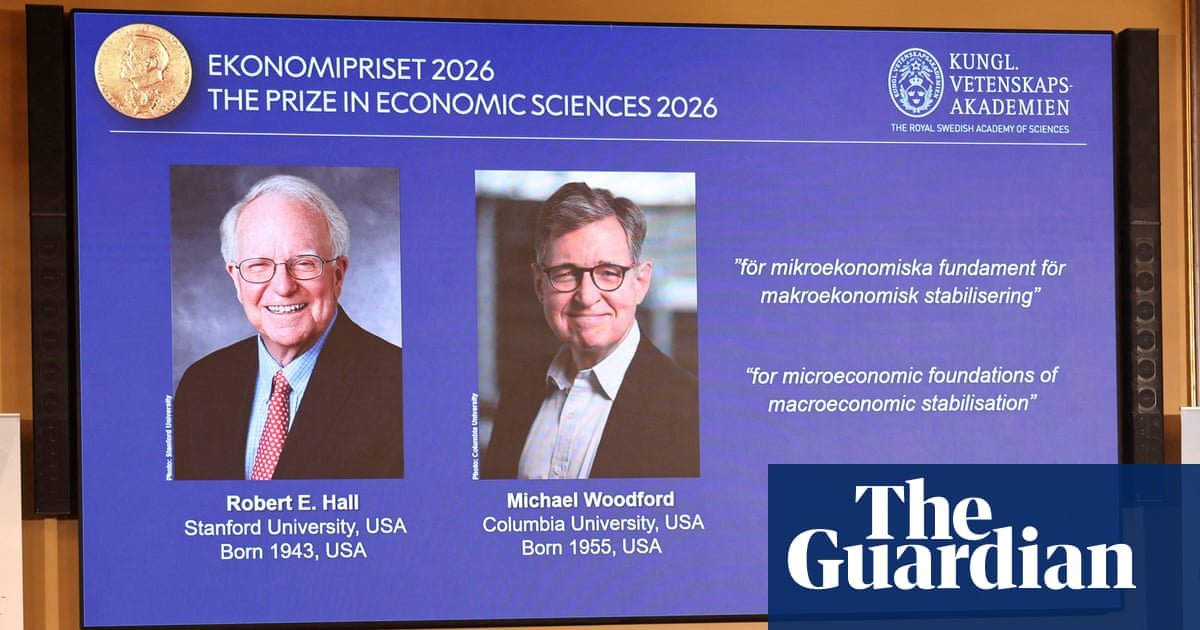 Nobel Prize for economics awarded to Hall and Woodford for work on ‘smoothing’ crises