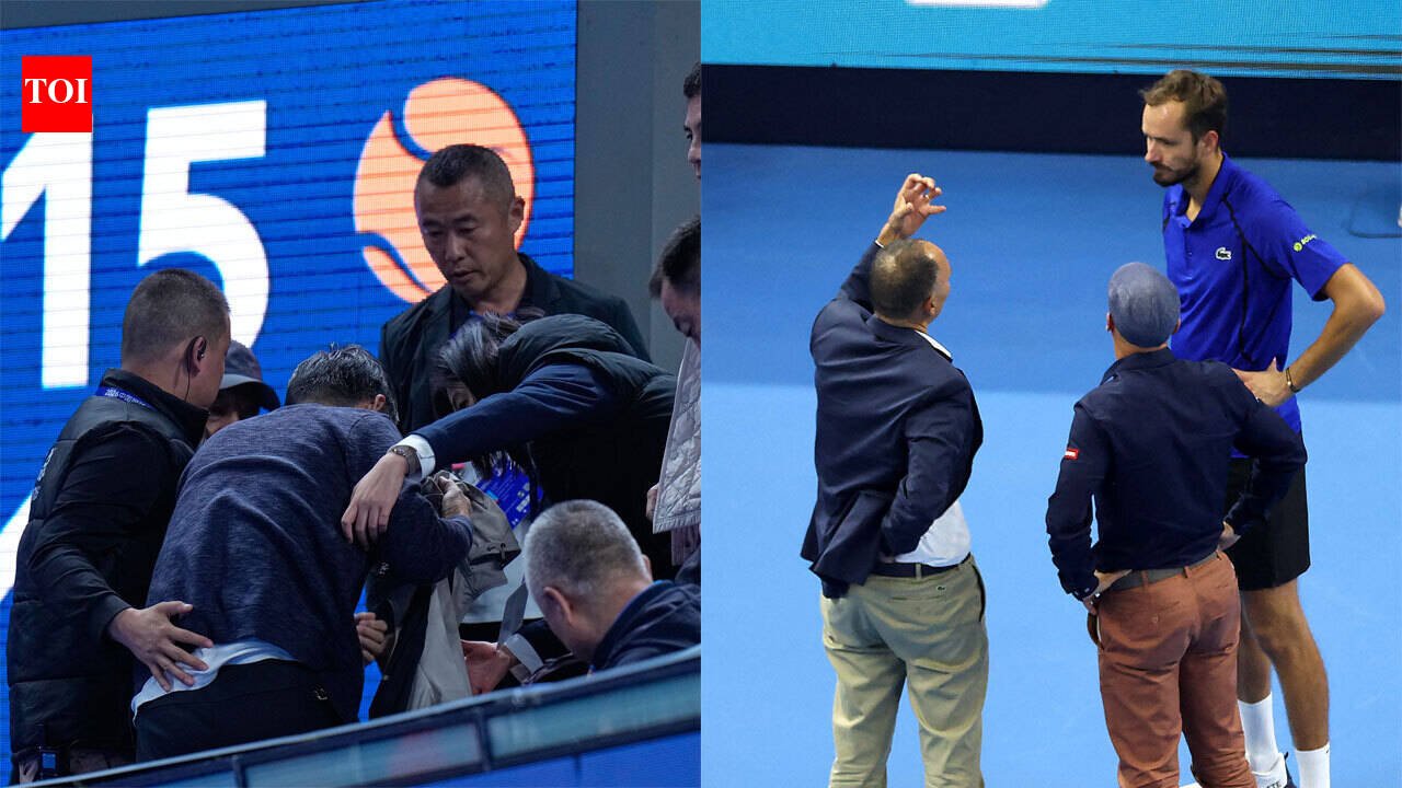 Medvedev disqualified after hitting spectator with ball; Djokovic ‘shocked’ - Watch