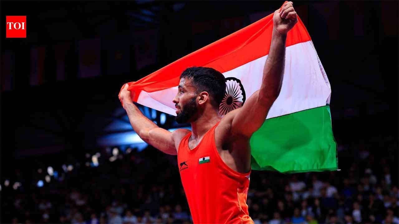 Sujeet Kalkal wins India's first wrestling gold at Asian Games 2026