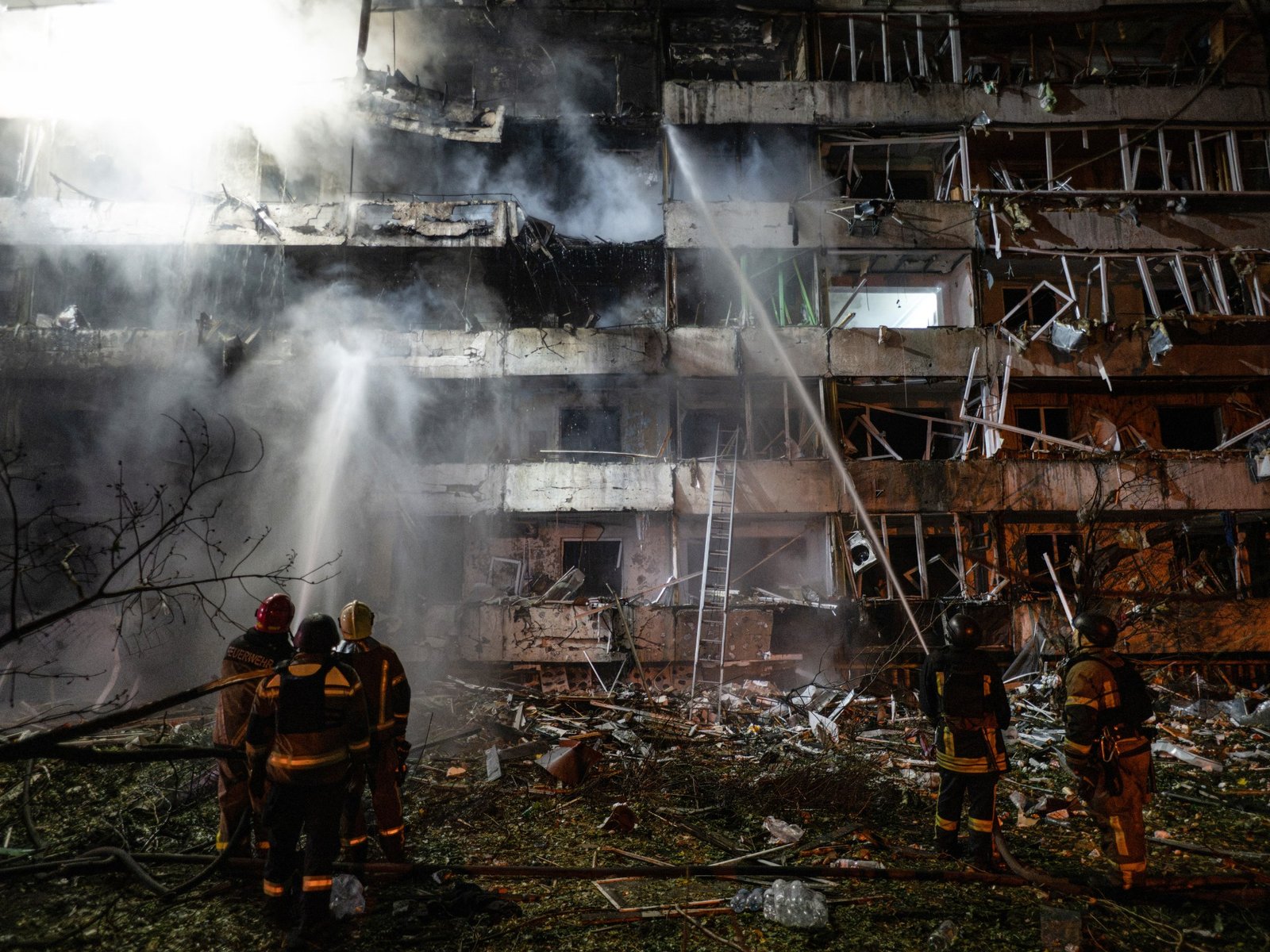 ‘Massive’ Russian attack on Ukraine kills at least six, cuts power in Kyiv