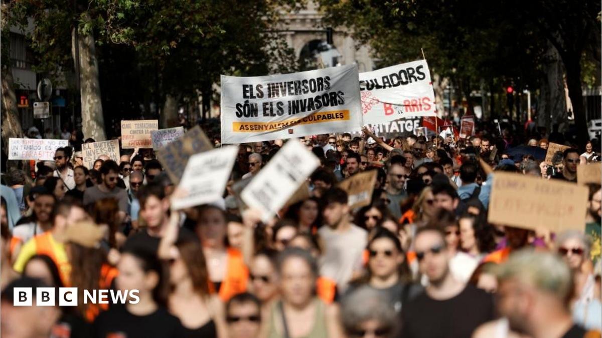 Protesters across Spain demand action over housing crisis