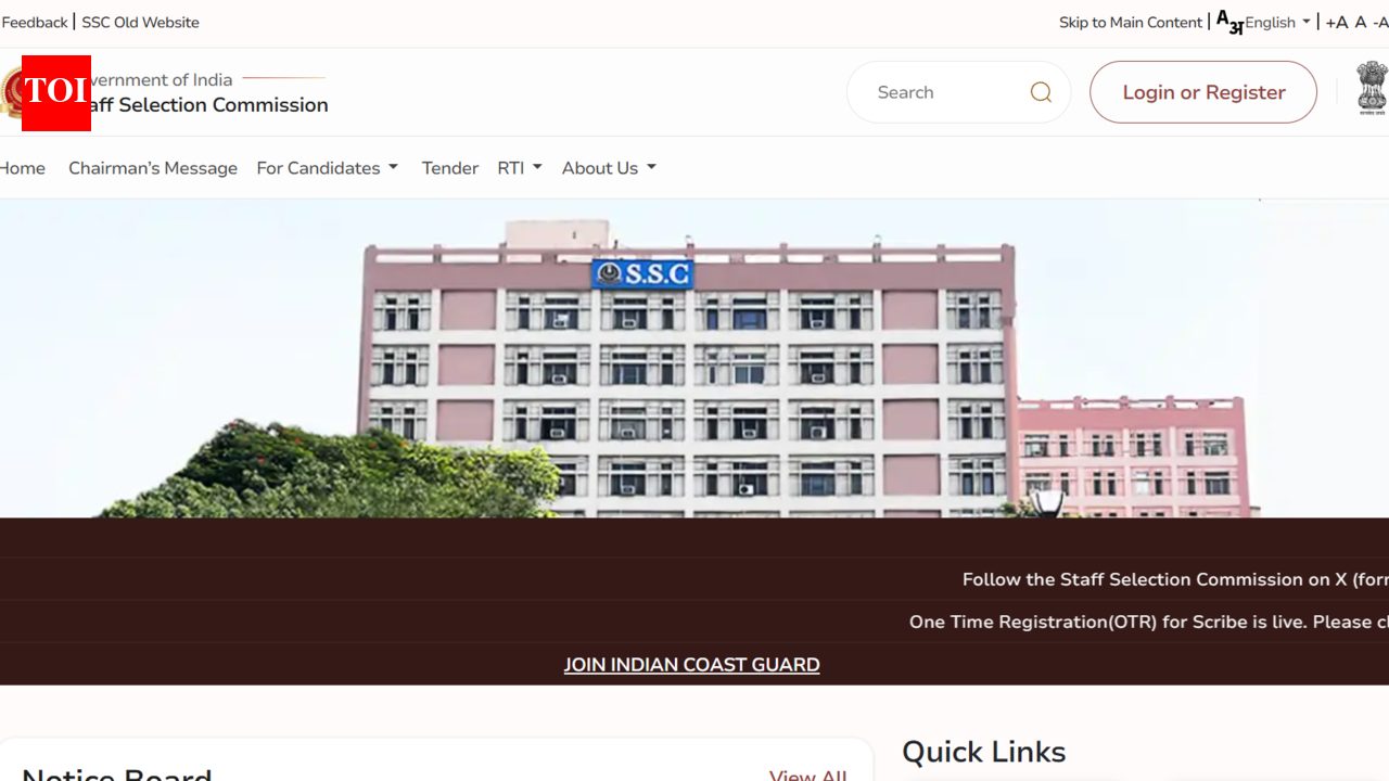 SSC JE 2026 exam city intimation slip released for Paper 1 at ssc.gov.in: Direct link to download here