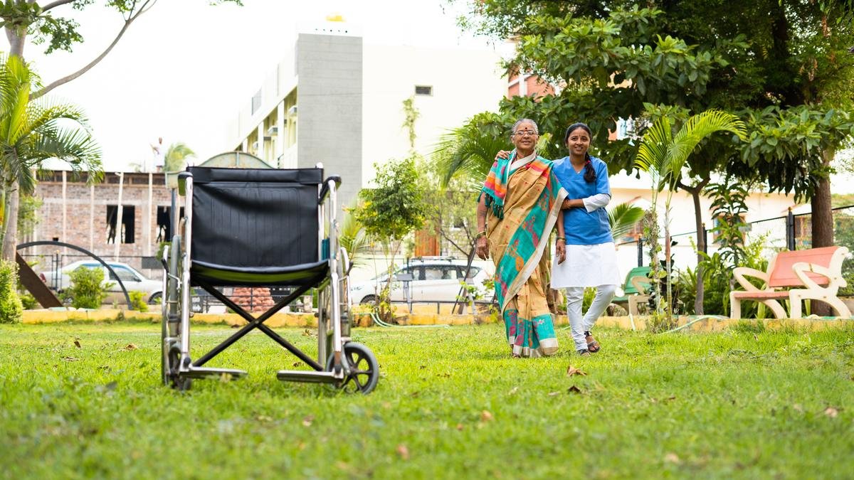 Why does India need a trained workforce for elderly care?